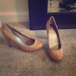 Nude tan heels